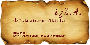 Östreicher Atilla névjegykártya